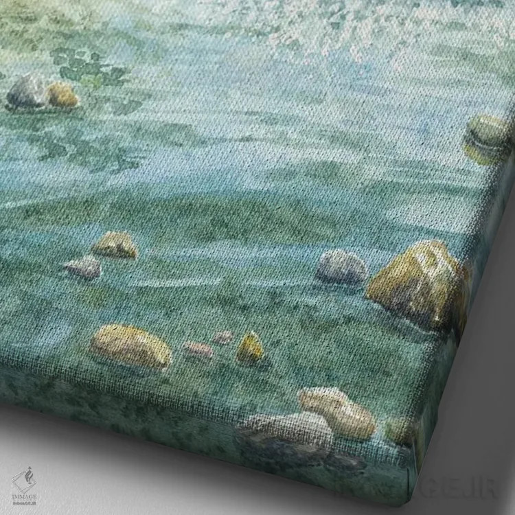 تابلو پارک ملی المپیک (آمریکا) اثر آلکسی دیمیتریویچ شمیروف - نمای نزدیک بافت بوم