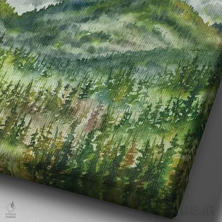 تابلو پارک ملی کوه رینیر اثر آلکسی دیمیتریویچ شمیروف - نمای نزدیک بافت بوم