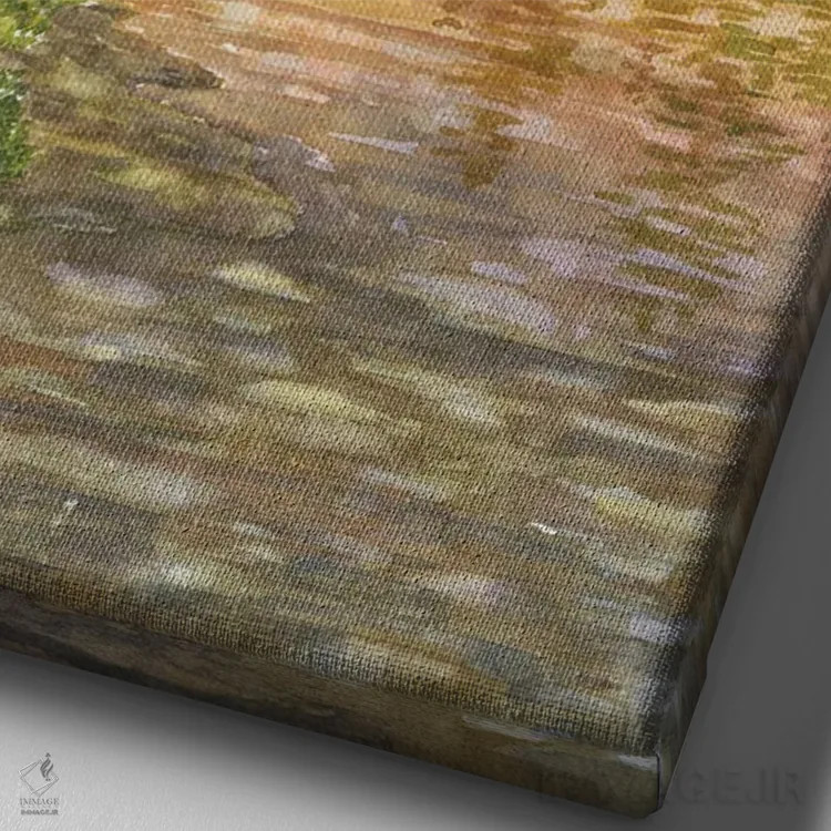 تابلو پارک ملی درختان سرخ اثر آلکسی دیمیتریویچ شمیروف - نمای نزدیک بافت بوم