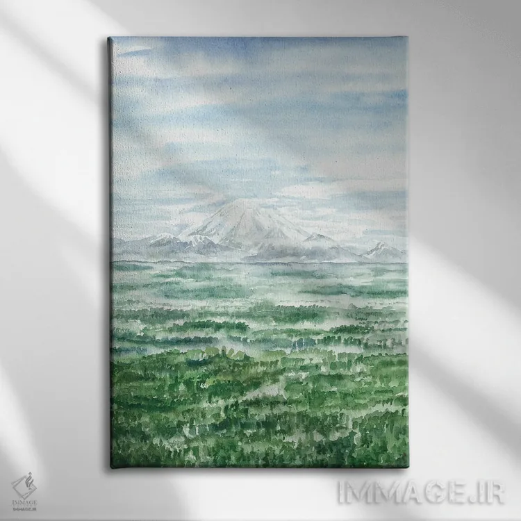 تابلو پارک ملی رَنگل سنت الیاس اثر آلکسی دیمیتریویچ شمیروف - نمای روبهرو روی دیوار