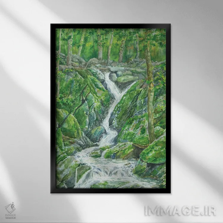 تابلو پارک ملی شناندوا (آمریکا) اثر آلکسی دیمیتریویچ شمیروف - نمای قابدار مشکی