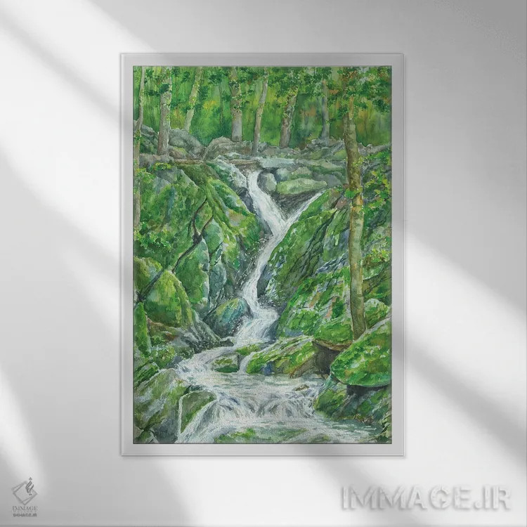 تابلو پارک ملی شناندوا (آمریکا) اثر آلکسی دیمیتریویچ شمیروف - نمای قابدار سفید