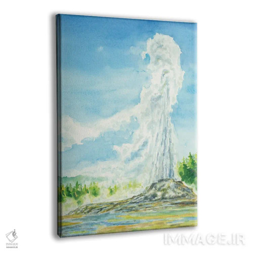 تابلو پارک ملی یلوستون (آمریکا) اثر آلکسی دیمیتریویچ شمیروف - نمای پرسپکتیو محصول