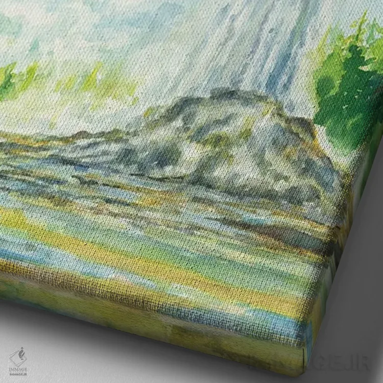 تابلو پارک ملی یلوستون (آمریکا) اثر آلکسی دیمیتریویچ شمیروف - نمای نزدیک بافت بوم