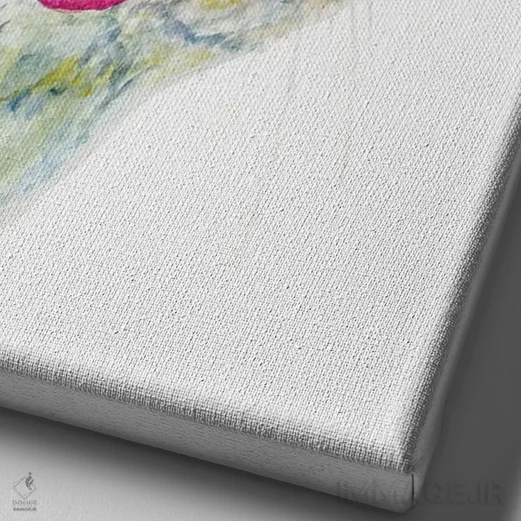 تابلو گربهٔ بامزه در حال سرک کشیدن اثر آلکسی دیمیتریویچ شمیروف - نمای نزدیک بافت بوم