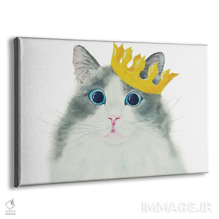 تابلو گربهٔ پادشاه کوچولو اثر آلکسی دیمیتریویچ شمیروف - نمای پرسپکتیو محصول