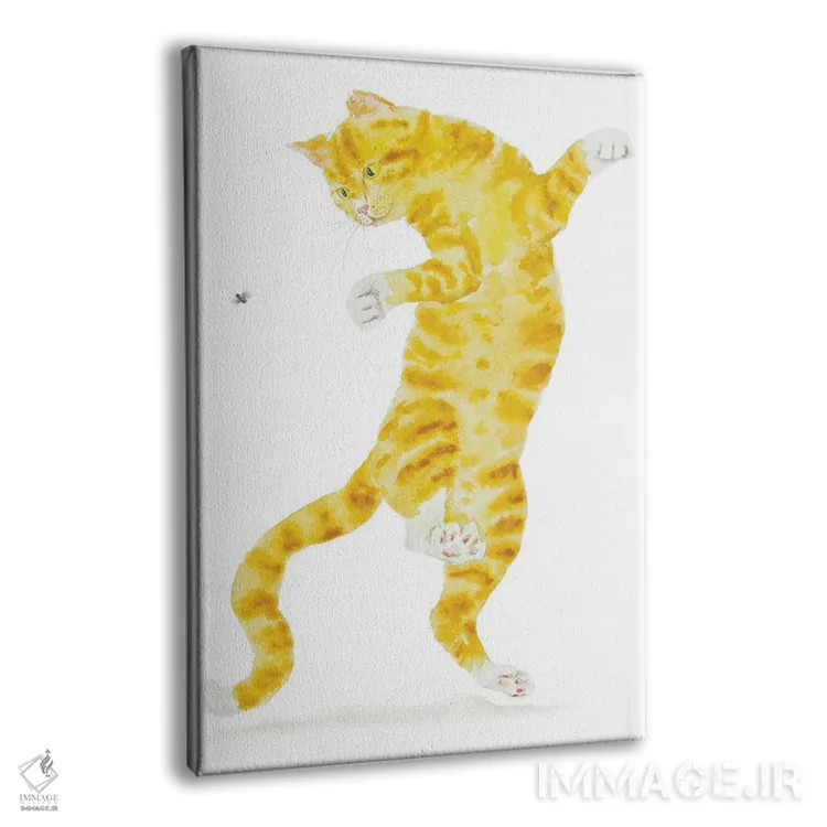 تابلو گربهٔ نارنجی و مگس اثر آلکسی دیمیتریویچ شمیروف - نمای پرسپکتیو محصول