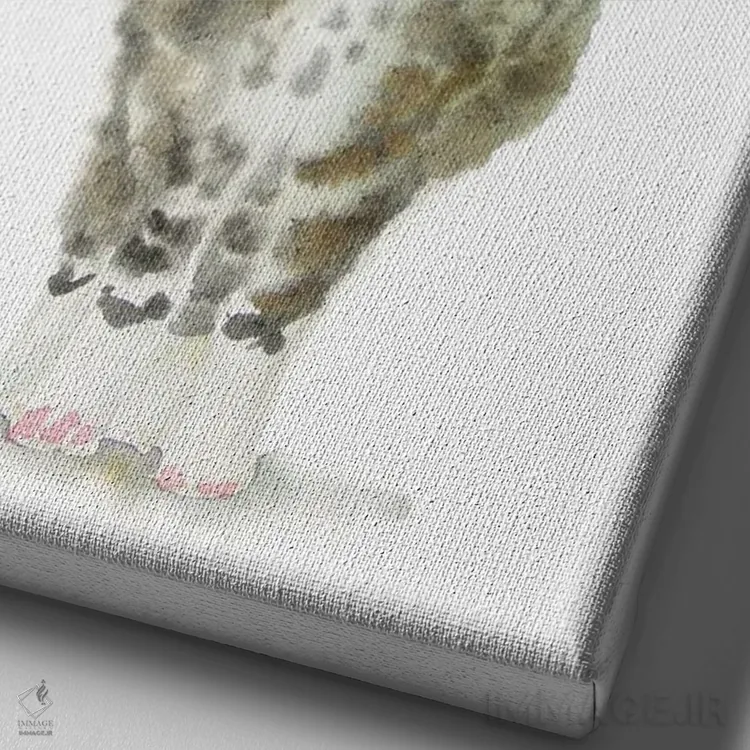 تابلو باسن گربهٔ راهراه اثر آلکسی دیمیتریویچ شمیروف - نمای نزدیک بافت بوم