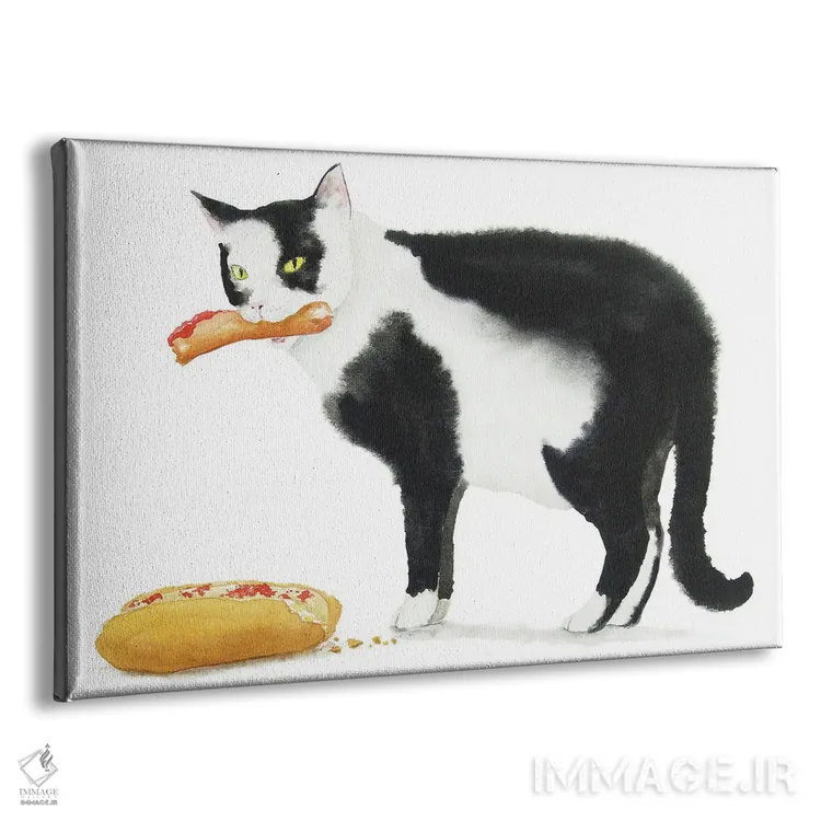 تابلو گربهٔ سیاه و هاتداگ اثر آلکسی دیمیتریویچ شمیروف - نمای پرسپکتیو محصول