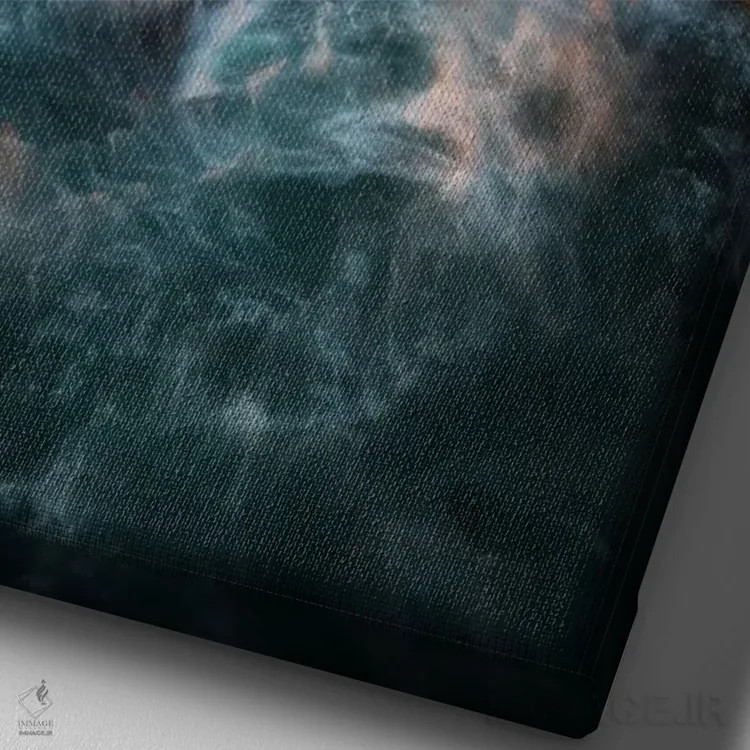 تابلو ظرافت ساحلی اثر الکساندر اسلاوتسکی - نمای نزدیک بافت بوم