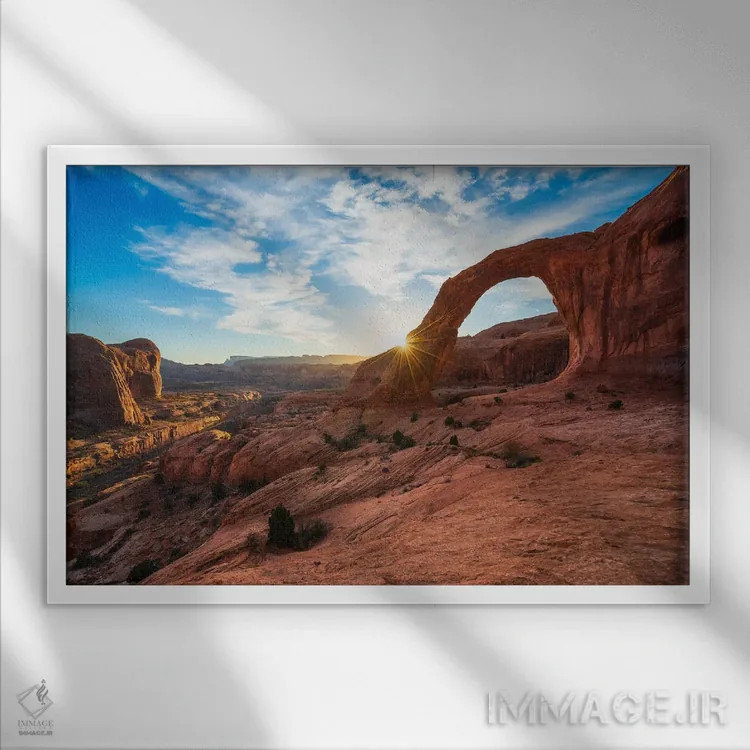 تابلو لحظهی طلایی اثر الکساندر اسلاوتسکی - نمای قابدار سفید