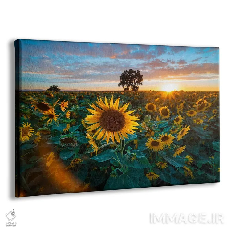 تابلو امواج طلایی اثر الکساندر اسلاوتسکی - نمای پرسپکتیو محصول