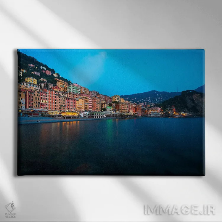 تابلو Italy,تفرجگاه ساحلی در کامولی، ایتالیا اثر الکساندر اسلاوتسکی - نمای روبهرو روی دیوار