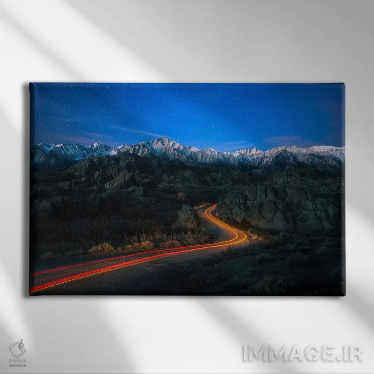 تابلو مسیرهای ستارهای اثر الکساندر اسلاوتسکی - نمای روبهرو روی دیوار