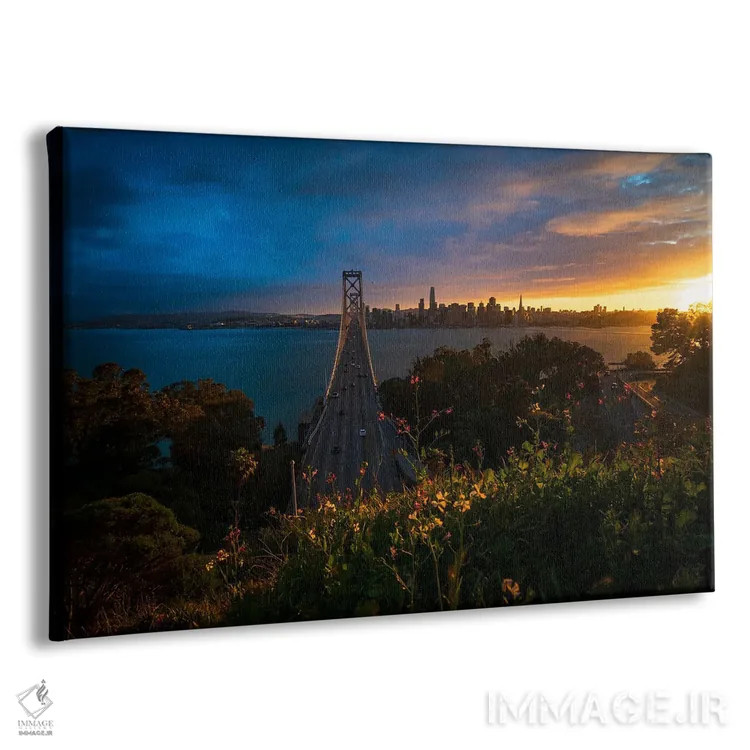 تابلو سانفرانسیسکو در شکوفایی کامل اثر الکساندر اسلاوتسکی - نمای پرسپکتیو محصول