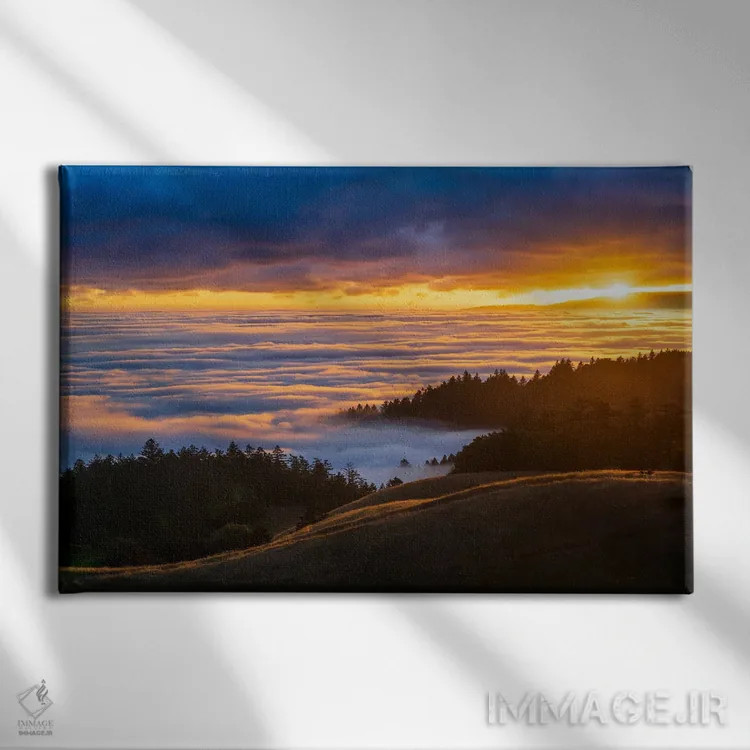 تابلو دریای مه اثر الکساندر اسلاوتسکی - نمای روبهرو روی دیوار