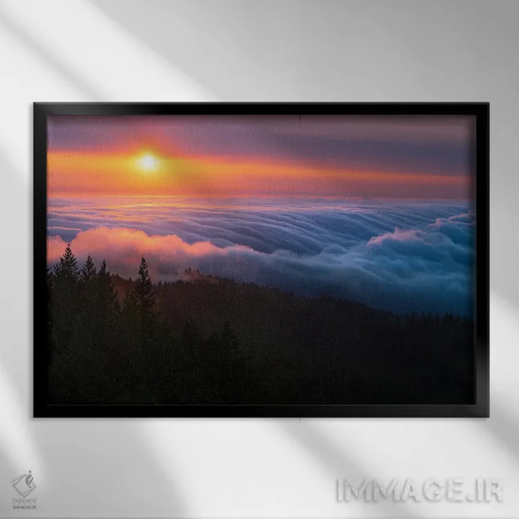 تابلو درخشش خیرهکننده اثر الکساندر اسلاوتسکی - نمای قابدار مشکی