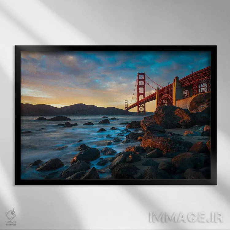 تابلو شکوه دروازه طلایی اثر الکساندر اسلاوتسکی - نمای قابدار مشکی