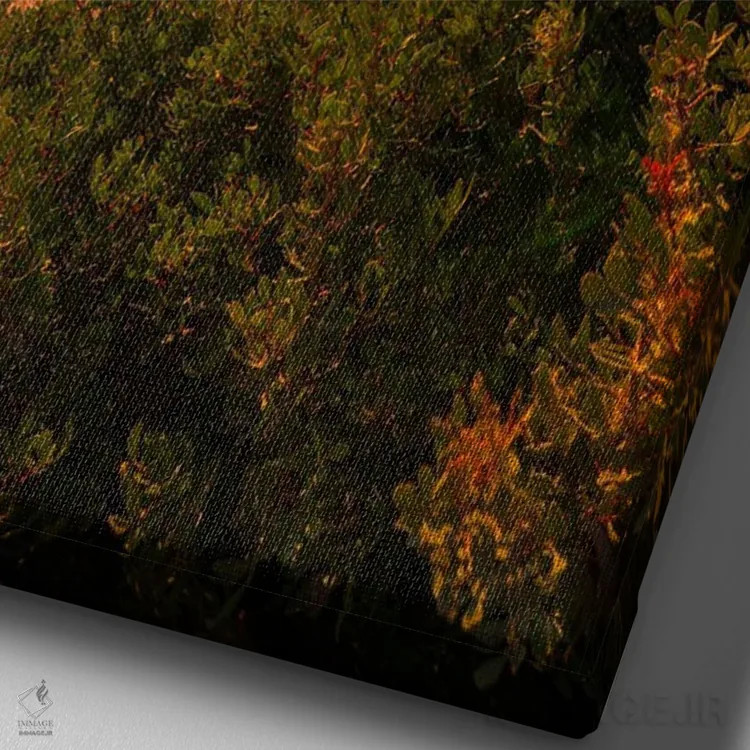 تابلو لحظههای طلایی اثر الکساندر اسلاوتسکی - نمای نزدیک بافت بوم