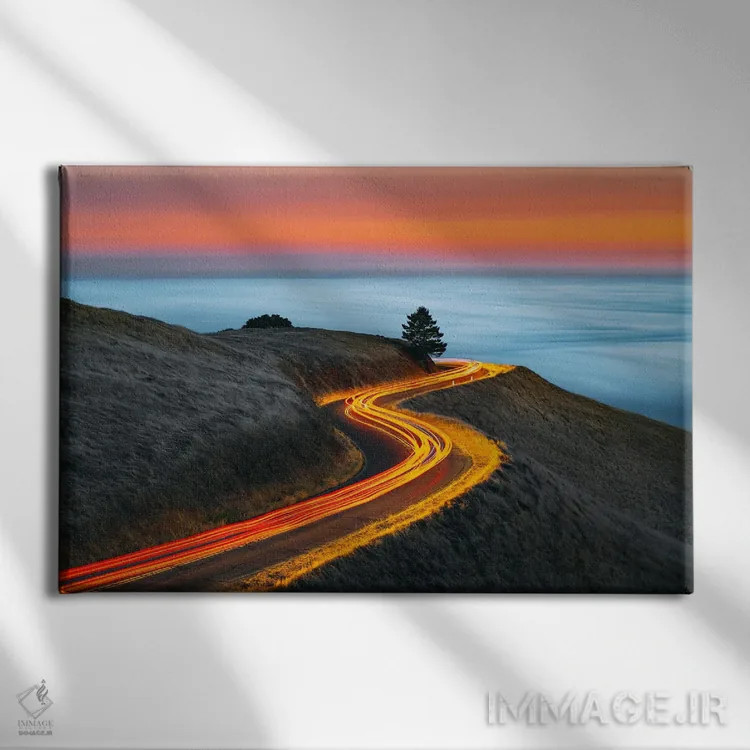 تابلو سفر بیپایان اثر الکساندر اسلاوتسکی - نمای روبهرو روی دیوار