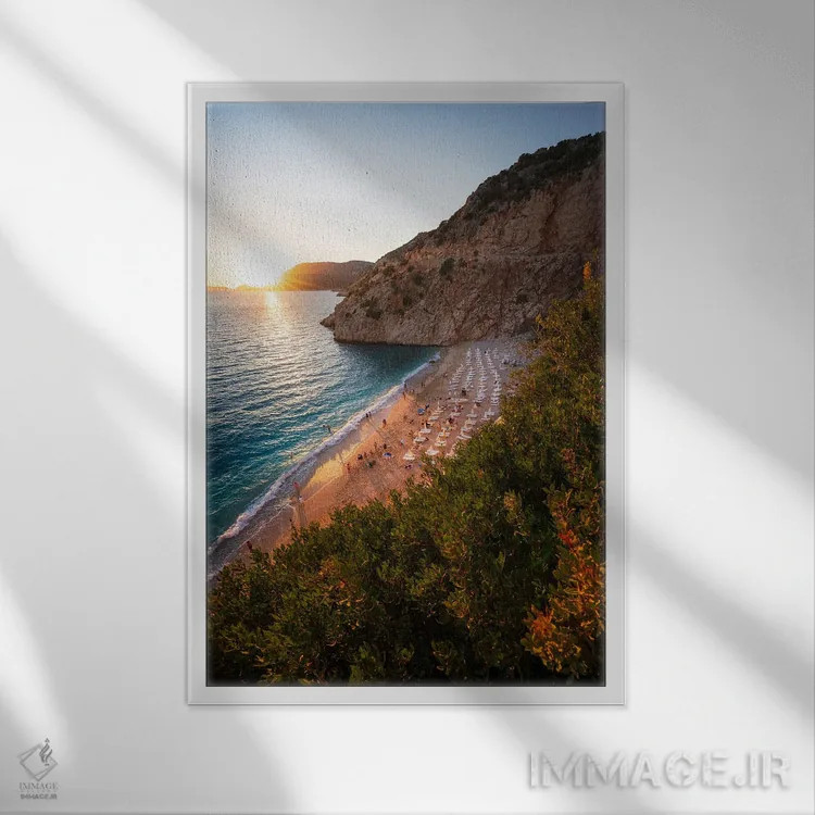 تابلو لحظههای طلایی اثر الکساندر اسلاوتسکی - نمای قابدار سفید