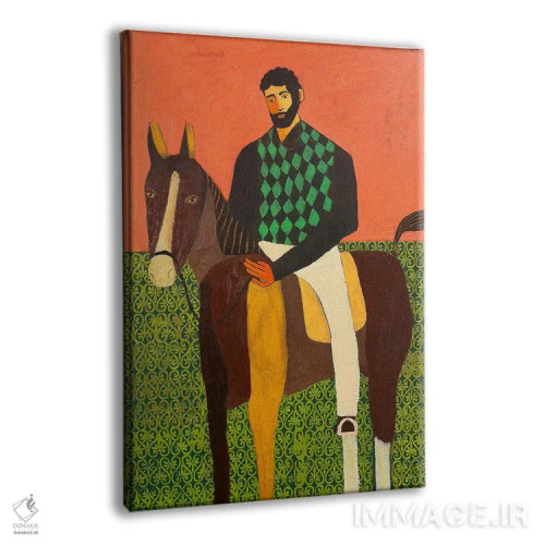 تابلو سوارکار اثر الکس وینگز - نمای پرسپکتیو محصول