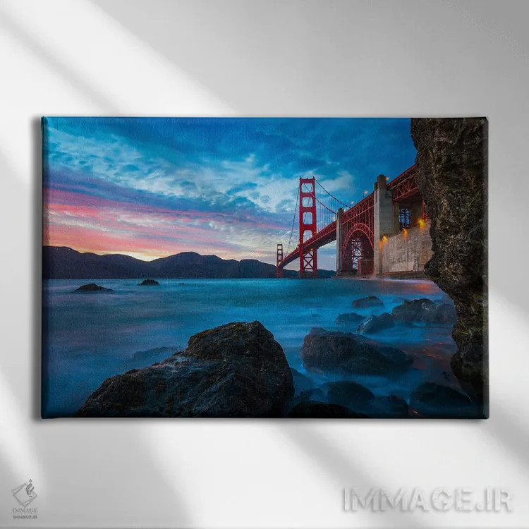 تابلو سمفونی گرگ و میش بیزمان دروازه طلایی اثر الکساندر اسلاوتسکی - نمای روبهرو روی دیوار