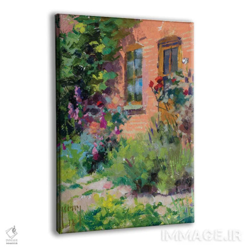 تابلو یک باغ انگلیسی اثر الکس کلی - نمای پرسپکتیو محصول