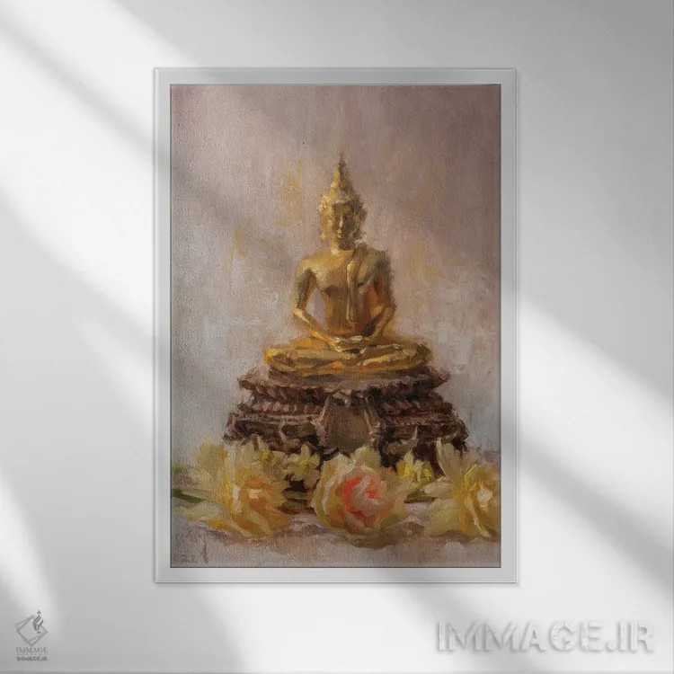 تابلو ادای احترام اثر الکس کلی - نمای قابدار سفید