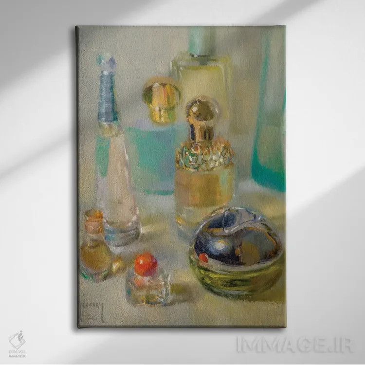 تابلو جوهره اثر الکس کلی - نمای روبهرو روی دیوار