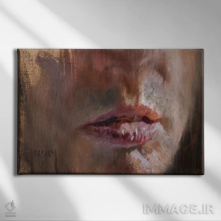 تابلو حرفم رو باور کن (تعبیری) اثر الکس کلی - نمای روبهرو روی دیوار