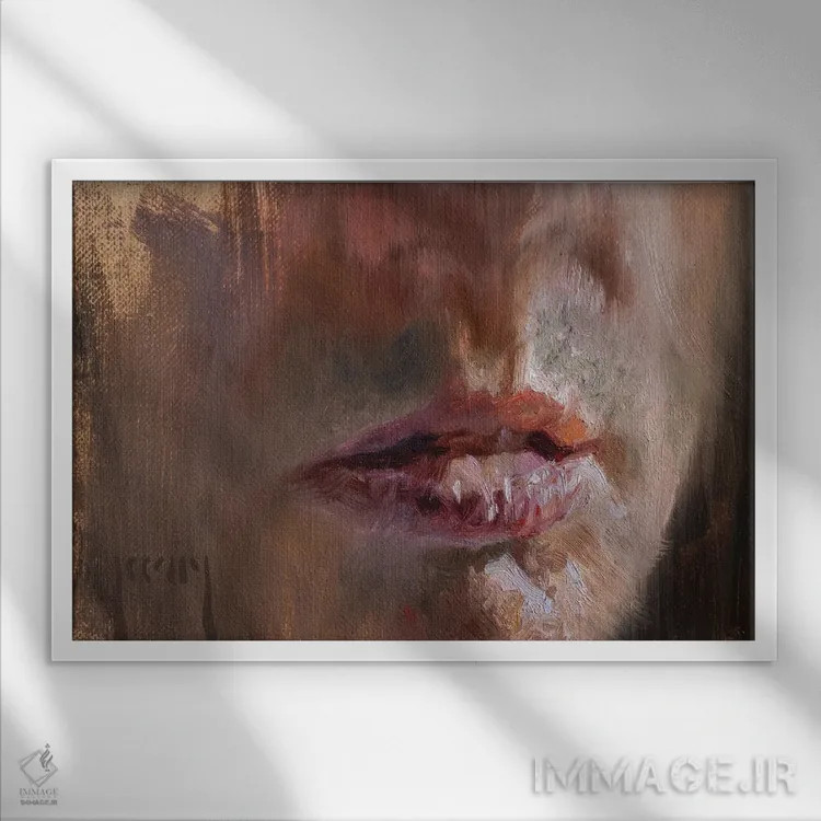 تابلو حرفم رو باور کن (تعبیری) اثر الکس کلی - نمای قابدار سفید