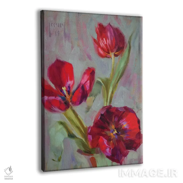 تابلو روند قرمز اثر الکس کلی - نمای پرسپکتیو محصول