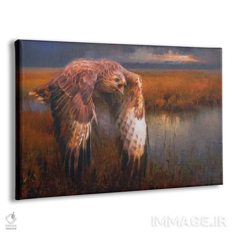 تابلو سوار بر طوفان (ارجاع به آهنگ Doors) اثر الکس کلی - نمای پرسپکتیو محصول