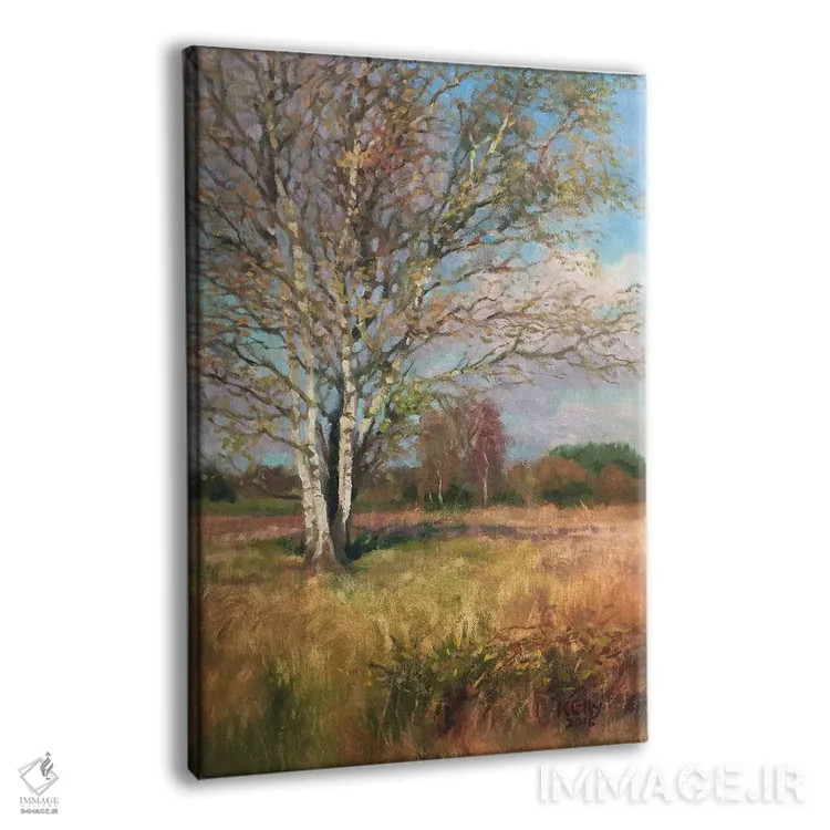 تابلو غان نقرهای (درخت) اثر الکس کلی - نمای پرسپکتیو محصول