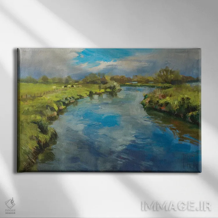 تابلو پیچ رود تام (در فضای باز) اثر الکس کلی - نمای روبهرو روی دیوار
