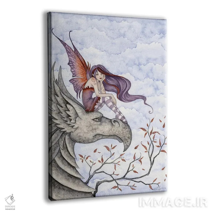 تابلو نشستگاه گریفونها اثر امی براون - نمای پرسپکتیو محصول