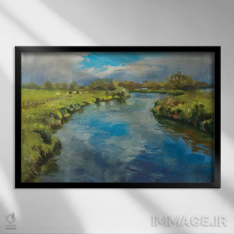 تابلو پیچ رود تام (در فضای باز) اثر الکس کلی - نمای قابدار مشکی