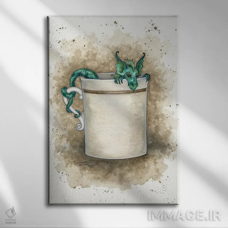 تابلو صبح بخیر! اثر امی براون - نمای روبهرو روی دیوار