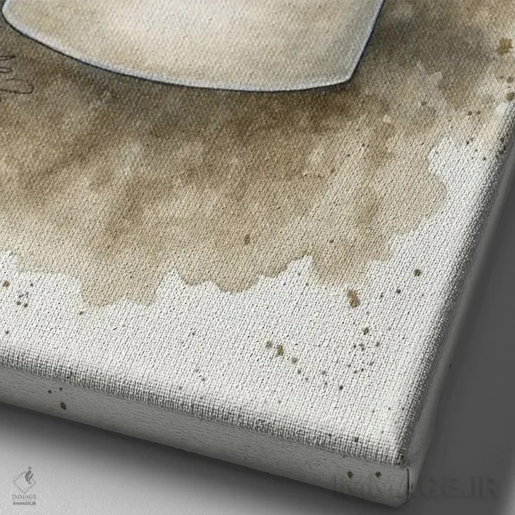 تابلو صبح بخیر! اثر امی براون - نمای نزدیک بافت بوم