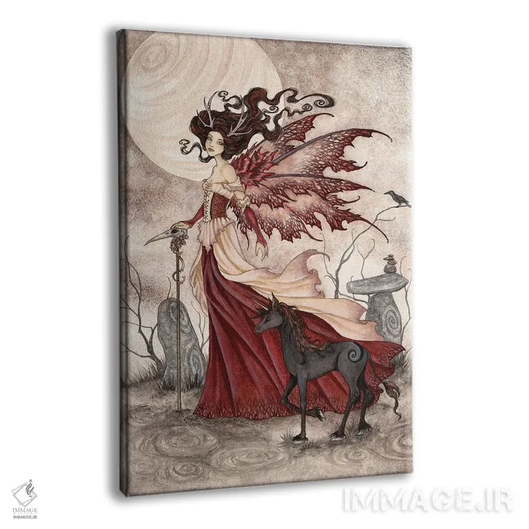 تابلو ملکهٔ سرخ اثر امی براون - نمای پرسپکتیو محصول