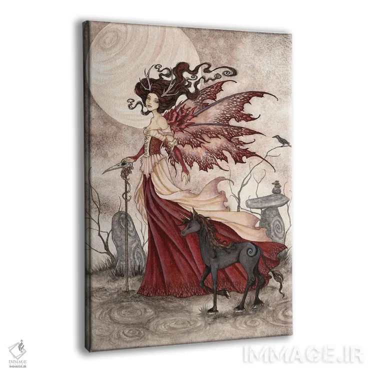 تابلو ملکهٔ سرخ اثر امی براون - نمای پرسپکتیو محصول