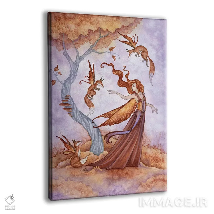 تابلو همراهان پاییزی اثر امی براون - نمای پرسپکتیو محصول