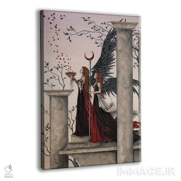 تابلو افسون گل رز اثر امی براون - نمای پرسپکتیو محصول