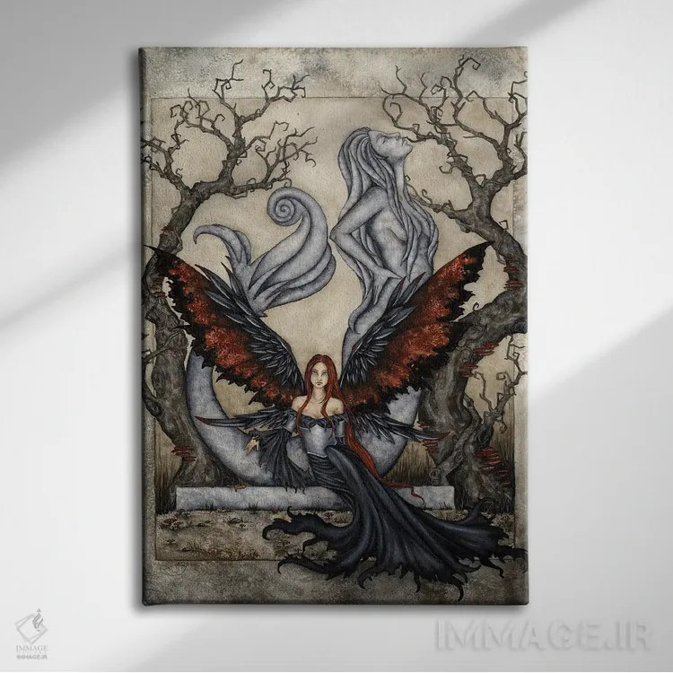 تابلو بیا کمی بمان اثر امی براون - نمای روبهرو روی دیوار