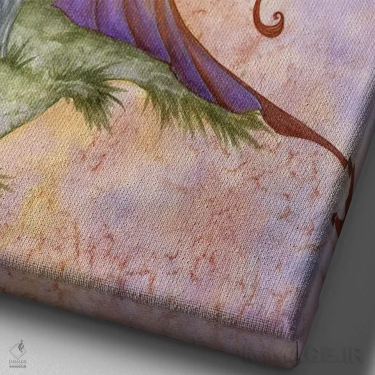 تابلو درودها ۲۰۱۸ اثر امی براون - نمای نزدیک بافت بوم