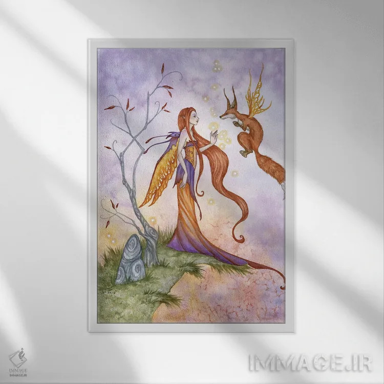 تابلو درودها ۲۰۱۸ اثر امی براون - نمای قابدار سفید