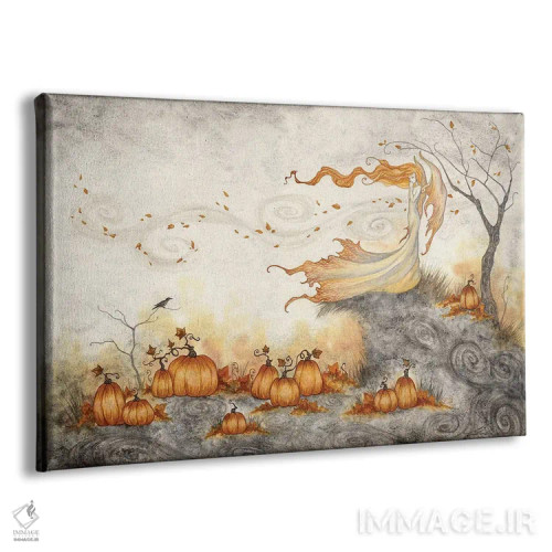 تابلو زمزمهها در کدو تنبلزار اثر امی براون - نمای پرسپکتیو محصول