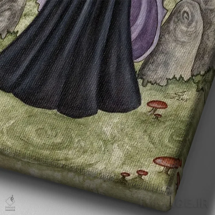 تابلو خرد اثر امی براون - نمای نزدیک بافت بوم