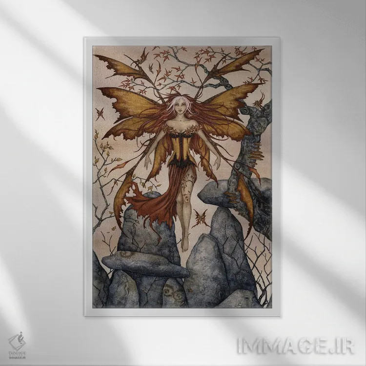 تابلو ورود اثر امی براون - نمای قابدار سفید